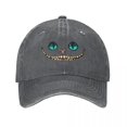 thumbnail image 1 of Disney-gorras de béisbol de Alicia en el país de las maravillas para hombre y mujer, sombrero de estilo desgastado con estampado de gato Cheshire, estilo desgastado, Snapback, Verano Fivean unisex, 1 of 2