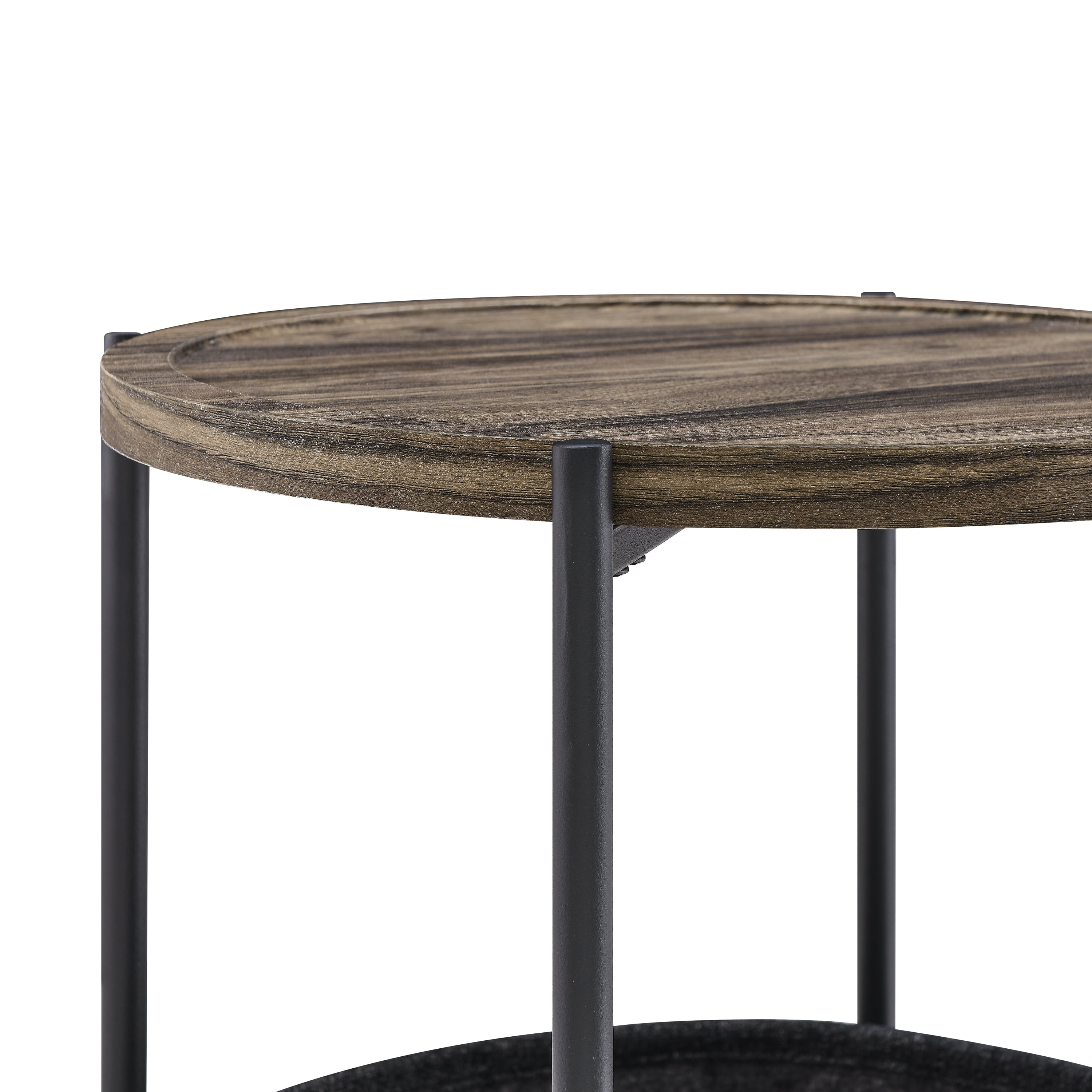 Private Jungle Table Sofa Side Round Table with Detachable Tray and Fabric Storage Basket,Durable Small Round Coffee Table Snack Table Private Jungle Table Sofa Side Round Table with Detachable Tray and Fabric Storage Basket,Durable Small Round Coffee Table Snack Table