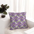 thumbnail image 6 of Yiaed Violets Flowers Print Pillow Covers Super Soft Decorative Square Throw Pillow Covers Case Cushion Covers for Sofa Couch Bedroom Car Decor（No pillow core）-16"x16", 6 of 7