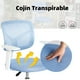 thumbnail image 3 of HOMYLIN Silla de Escritorio, ergonómica y giratoria 360° con Ajuste de Altura, Malla Transpirable, Azul, 3 of 6