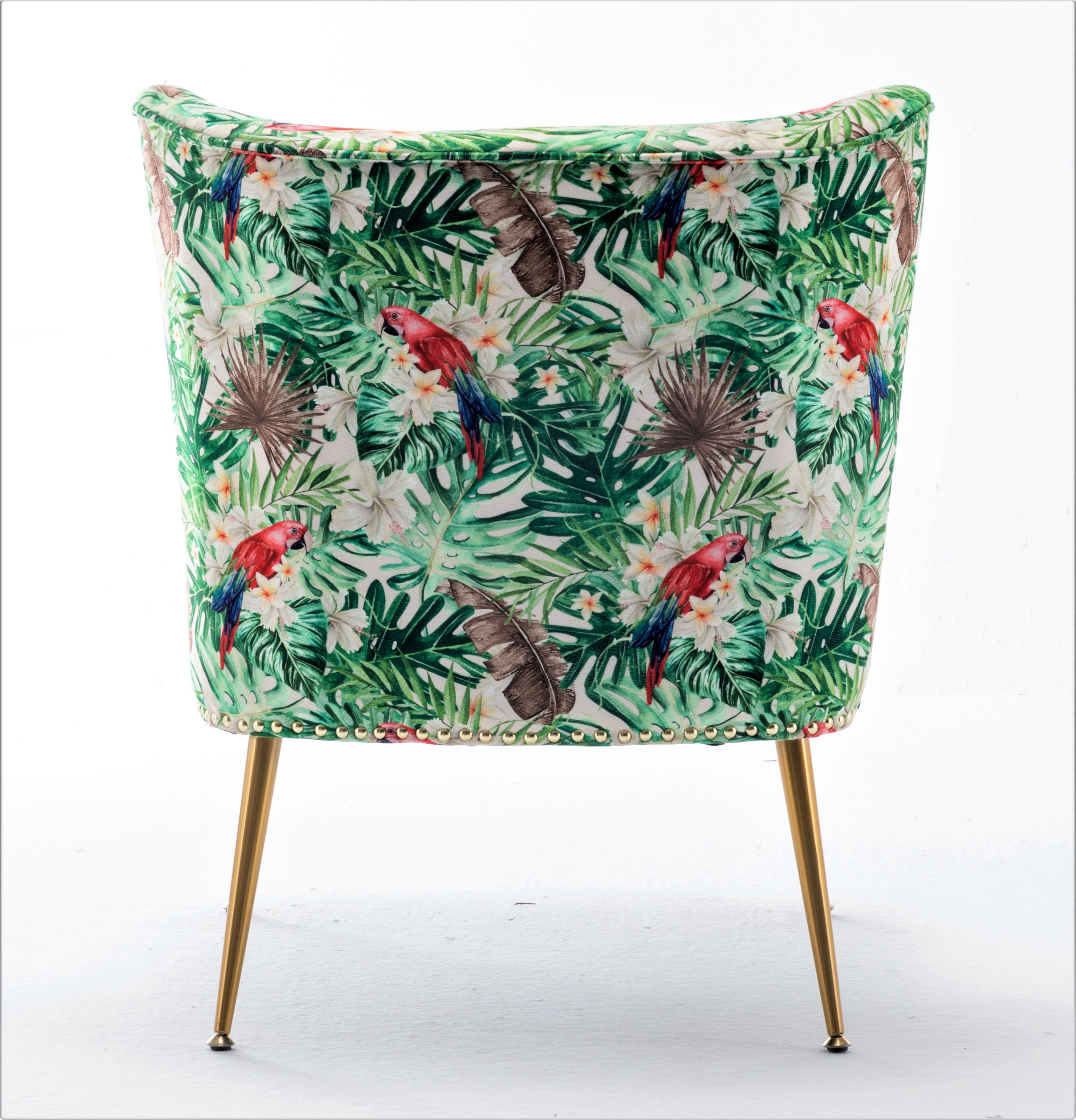US Pride Furniture Friant 25"W Pine Green Microfiber Upholstered Slipper Chair