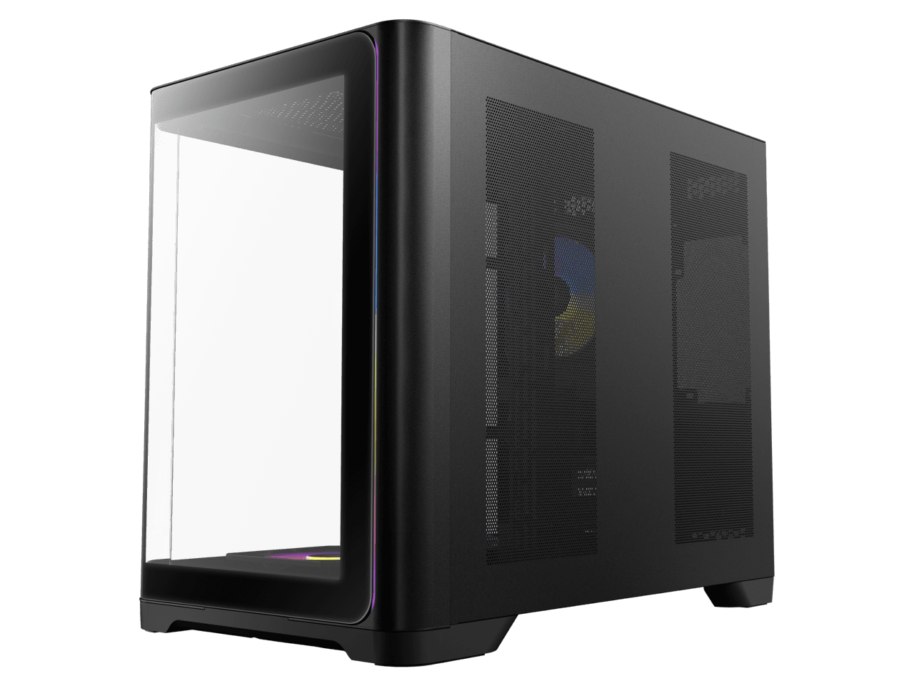 Antec C5 CURVE ARGB Mid-Tower ATX PC Case - C5 Curve ARGB - 7 x 120 mm ARGB PWM Fans Included - Type-C 3.2 Gen 2 Port - Seamless Tempered Glass Front & Side Panels - 360 mm Radiator Support
