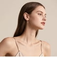 thumbnail image 2 of 925 Sterling Silver Cross Dangle Earrings for Women Teens Cross Drop Earrings Dangle, 2 of 10