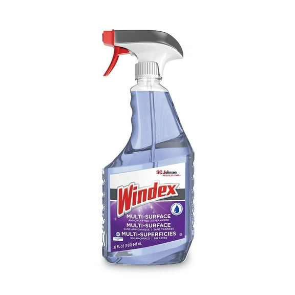 SC Johnson Windex Non-Ammoniated Glass/Multi Surface Cleaner Fresh Scent 32 oz Bottle 8/Carton