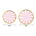 thumbnail image 6 of 10Pcs 7/9 Inch Paper Plates Disposable Safe Anti-skid Thick Gilding Stripe Paper Dishes Favors Supplies for Birthday, 6 of 7