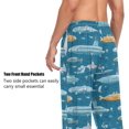 thumbnail image 4 of Top-kevin Marine Submarine Print Pajama Pants for Men Comfort Sleep Lounge Bottoms Straight-fit with Pockets S-XXL, 4 of 6