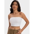thumbnail image 5 of Women's Basic Casual Strapless Backless Bandeau Tube Top, 5 of 6
