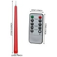 thumbnail image 3 of WHEANG LED Remote Control Long Stem Electronic Candle Light 18" Flameless Taper Candles, 3 of 4