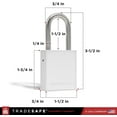 thumbnail image 2 of TRADESAFE Lockout Tagout Locks, Aluminum Padlocks Keyed Different, Silver Loto Locks 10 pcs, 2 Keys Each, 2 of 9