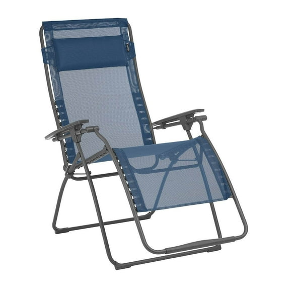 Lafuma Futura XL Chaise Inclinable en Acier Zero Gravity, Océan