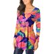 thumbnail image 3 of Camiseta suelta estampada a la moda para mujer, blusa de manga larga, cuello redondo, camisetas informales Fridja  fjkfkj2295, 3 of 6