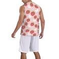 thumbnail image 2 of Sikiie Floral Strawberr Basketball Jersey Reversible Men's Mesh Athletic Sports Shirts Training Practice S-4XL4X-Large, 2 of 6