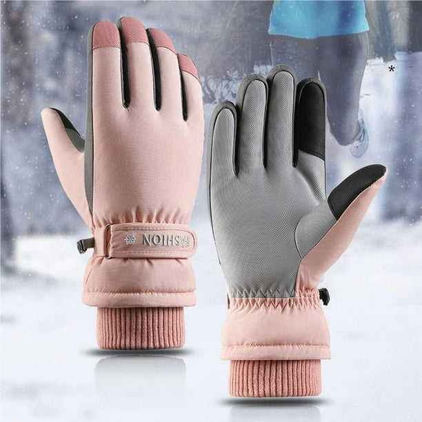 1 Pair Women Gloves Touch Fishing Fashion Mitt Screen Outdoor Thermal  Winter Mitten Cycling Mitt Fashion Wrist Hand Warmer Comfortable Clothing  Pink