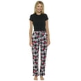 thumbnail image 3 of Womens Disney Minnie Mouse Pajama Pants Loungewear Plaid Red Black Disney, 3 of 8