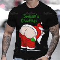 thumbnail image 1 of Camiseta navideña para hombre, camiseta roja con cuello redondo de Papá Noel para hombre, ropa de calle de gran tamaño a la moda, Tops de manga corta, ropa Harajuku para hombre, 1 of 4