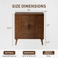 thumbnail image 2 of COSIEST Storage Cabinet with Doors and Adjustable Shelves,Modern MDF Sideboard for Entryway, Kitchen, Living Room, 2 of 7