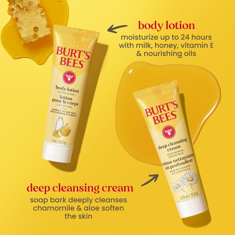 Burt's Bees Essential Gift Set with Cleansing Cream, Lip Balm