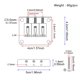 thumbnail image 4 of Puente de Piano sweethay con tornillos pieza trasera sillín de rodillo resistente al desgaste Bronce 3 cuerdas, 4 of 6