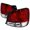 Red, variant on LED Tail Lights for 98 to 05 Lexus GS300- Red - 6 x 10 x 18 in.
