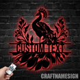 thumbnail image 2 of Craftnamesign Custom Peacock Metal Wall Art LED Light, Peacock Sign, Peacock Wall Decor, 2 of 5