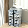 thumbnail image 7 of HengDidi Durable Load-Bearing Transparent Plastic Shoe Storage Box with Side Opening for Boots and Casual Shoes - Easy Install Space-Saving Household Organizer, 7 of 7