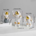 thumbnail image 3 of Naiovety Paquete de 3 figuras humanas para sala de estar, dormitorio, escultura temática espacial de PVC, estatua Adorable, decoración para Hotel, Decoración del hogar Naiovety HA012028-00, 3 of 6