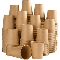 5 oz Paper Cups Disposable - 300 Count, Kraft Paper Cups for Bathroom Mouthwash, 5 ounce Espresso Coffee Cups for Home, Kitchen, Office