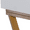 White/Gold, variant on Linon Two-Drawer Campaign Desk, Multiple Finishes