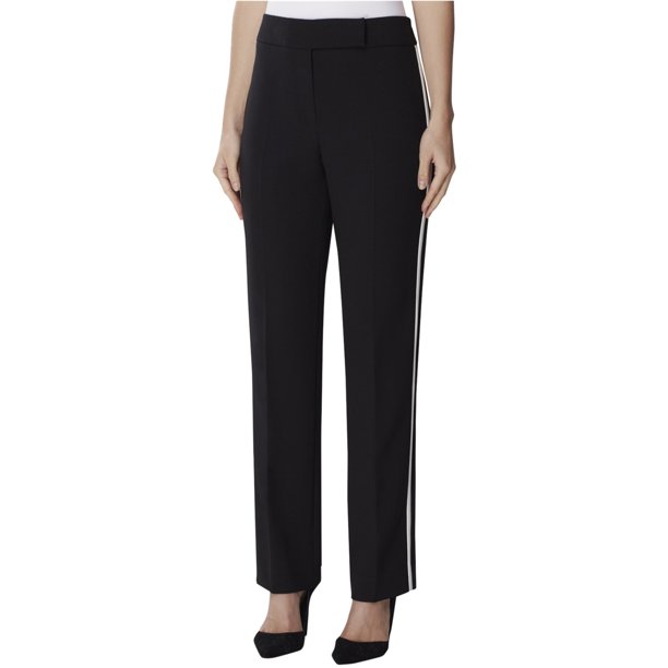 Tahari Mujer Pantalones casuales con rayas en contraste negro 18x29 Tahari Pantalones