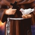 thumbnail image 6 of Saint Francis of Assisi Statue St Francis Figure Decorative Small Resin Catholic Statues Figurine Collection Home Decor Indoor Decoration, 6 of 7