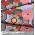 thumbnail image 3 of Soimoi Rayon Fabric Flower Artistic Print Sewing Fabric Yard 42 Inch Wide, 3 of 3