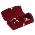 thumbnail image 1 of Caja de Joyería de Viaje Pequeña Uxcell, Caja para Anillos, Organizador de Almacenamiento de Joyería Portátil para Anillos, Collares, Aretes, Regalo para Mujeres y Niñas con Caja de Regalo, Roja, 1 of 7