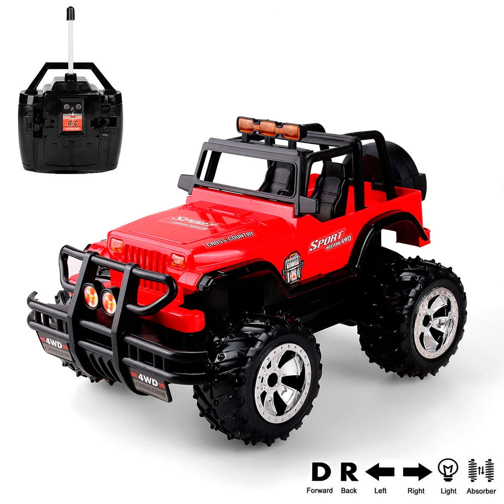 Blue Sport Utility Vehicle Toy Car RC Durable, Remote Control Jeep for Kids 