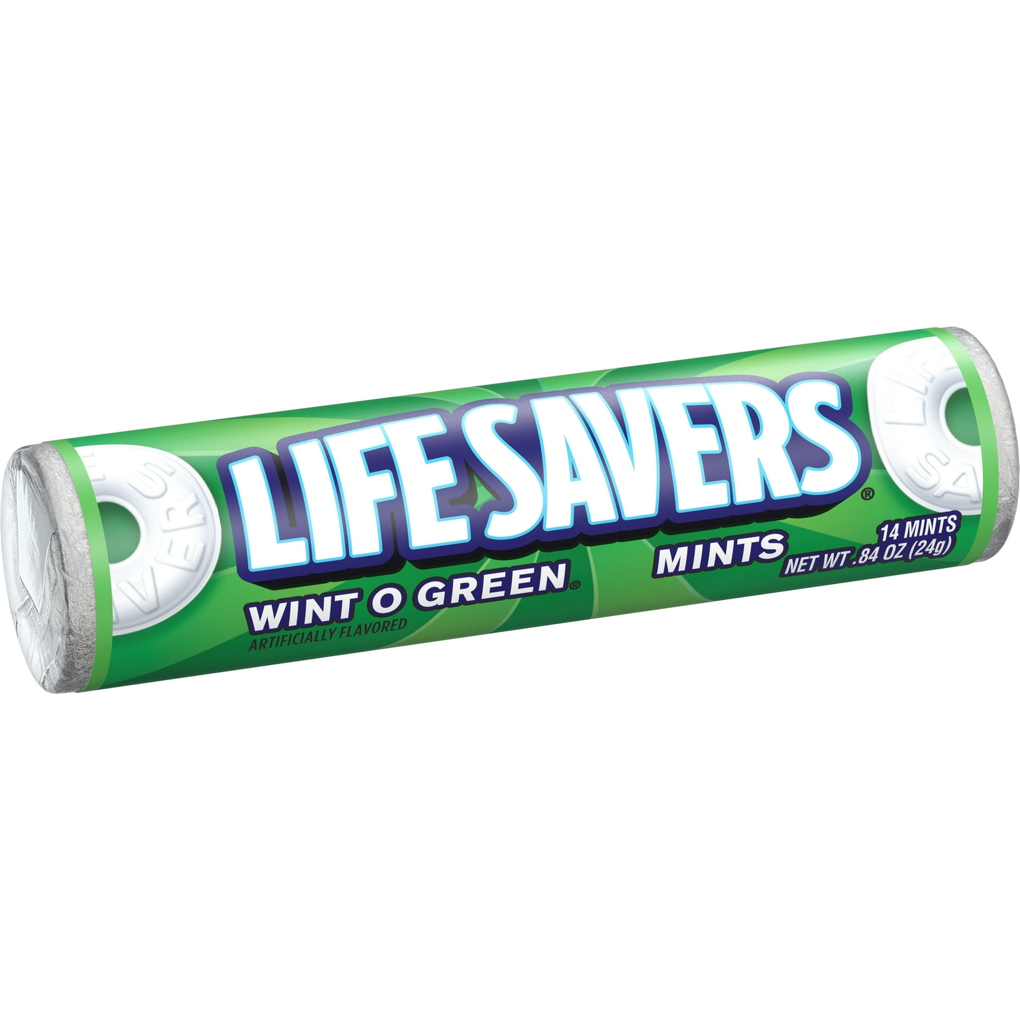 Life Savers Wint O Green Breath Mints – 10 Count Display Box, 0.84 oz Rolls, Cool Mint Hard Candy