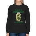 thumbnail image 3 of In Case Of Emergency Break Glass Sweatshirt Men's -SmartPrintsInk Designs, 3 of 4