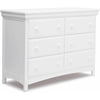 Delta Children 6 Drawer Dresser, White