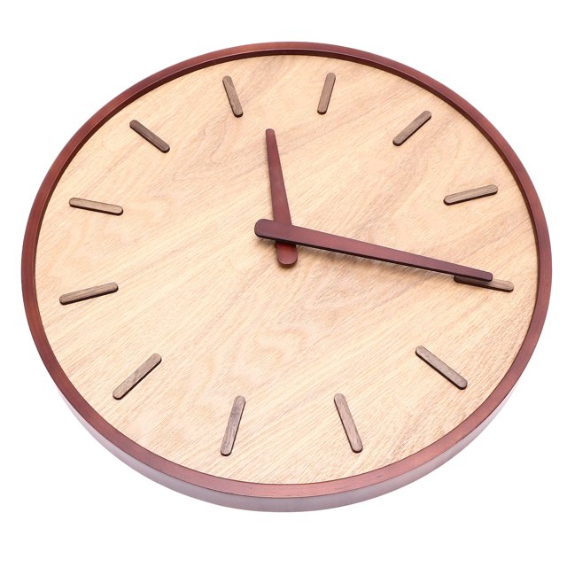 Reloj de pared, reloj de pared de madera, reloj de pared de madera silencioso, reloj de pared de madera, funcionalidad versátil