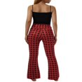 thumbnail image 3 of Women Bootleg Yoga Pants V Crossover High Waisted Flare Workout Leggings S-2XL, 3 of 5