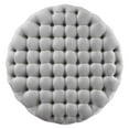thumbnail image 3 of Modway Amour Tufted Button Large Round Performance Velvet Ottoman in Light Gray, 3 of 6
