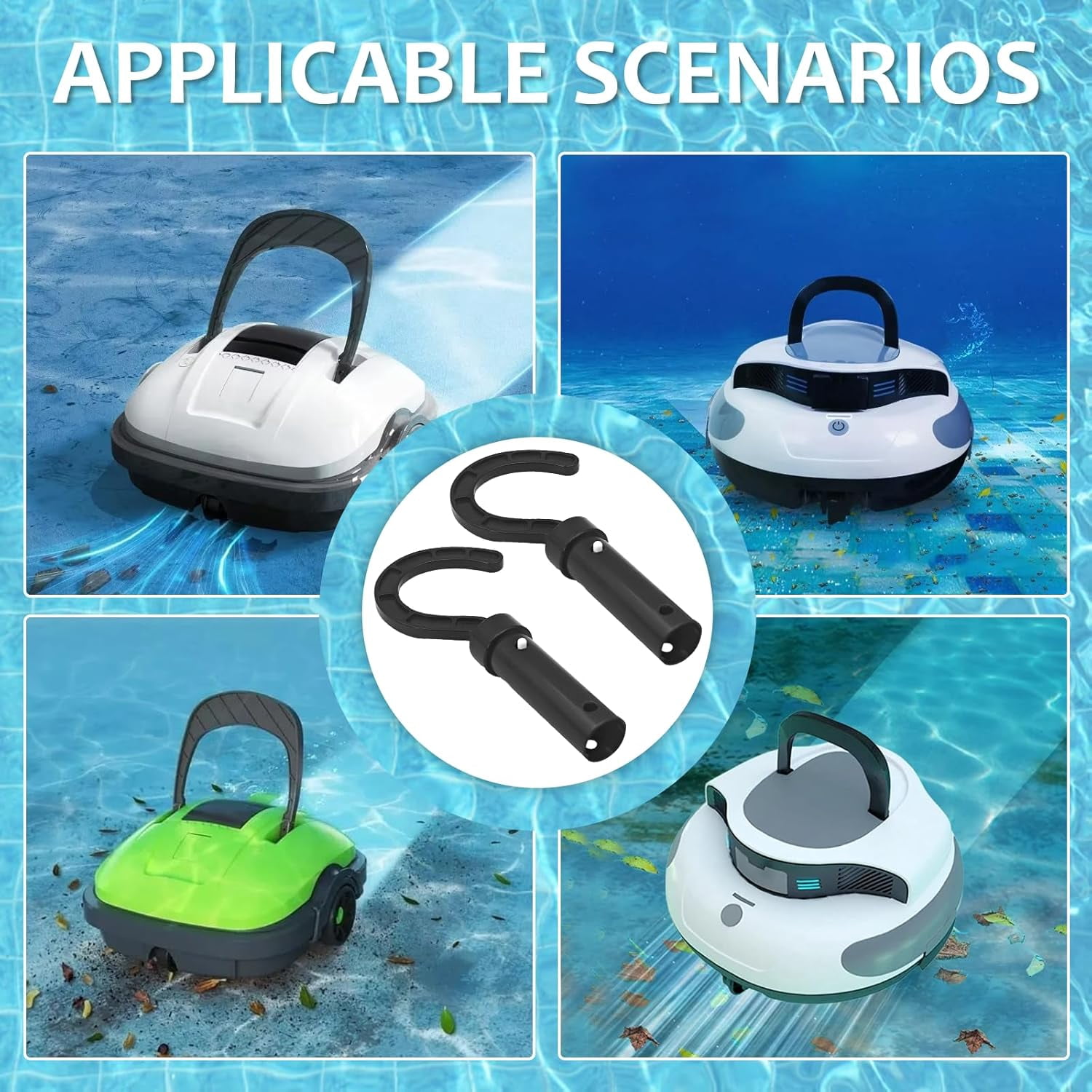 2 Pack Hook for All Robotic Pool Cleaner,Universal Timor-Leste