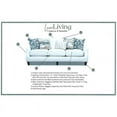 thumbnail image 2 of Fusion Furniture Gold Rush Antique Fabric Sectional with Wood Frames in Tan, 2 of 7