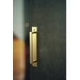 thumbnail image 5 of Goo-Ki 4 Pack Brushed Gold Cabinet Pulls with Backplate, 5"(128mm) Hole Center Zinc Alloy Cabinet Dresser Handles for Bar Cupboard Closet Wardrobe (G015), 5 of 7
