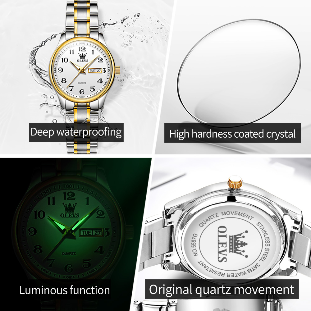 OLEVS Women's Analog Quartz Watch with Stainless Steel Band photo 7