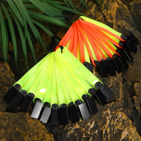 Luxshiny 24-Pack Lightweight Reflective Trail Markers Clips for Camping Hunting Running Outdoor Safety