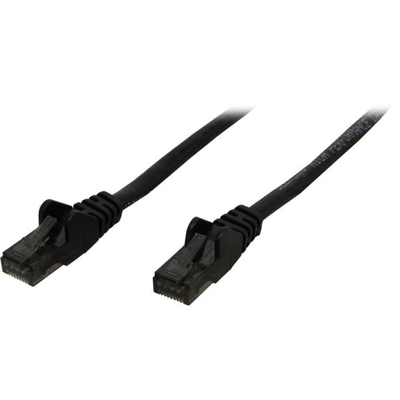 7ft CAT6 Ethernet Patch Cable Snagless RJ45 M/M Black - patch cable - 7 ft - black - B2B