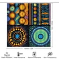 thumbnail image 2 of Abstract Design Geometric 4 Piece Decor Shower Curtains Sets Bathroom Decor Set with Non-Slip Rugs Toilet Lid Cover And Bath Mat Geometric Marble Durable And Waterproof for Bathroom Decor Set, 2 of 8