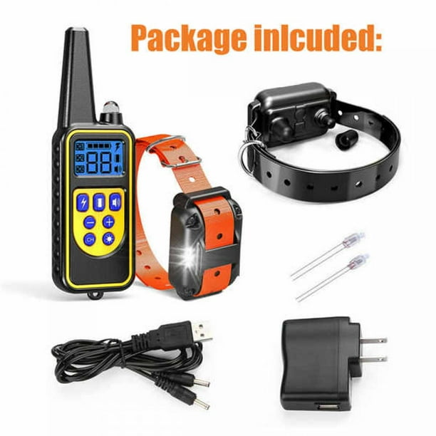Soft Dog Training Collar with Remote Rechargeable LED Dog Collar