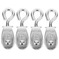 thumbnail image 4 of Hemobllo 4-Pack Stainless Steel Rope Pulley System for Industrial and Home Use, Compact Washing Line Pulley, 4 of 8