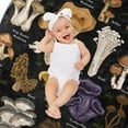 thumbnail image 2 of Couverture à Champignons en Molleton de Flanelle Douce, Jeté Botanique en Peluche pour Lit et Canapé, Couverture Décorative pour la Maison à Champignons, Couverture avec Tableau de Référence Illustratif, Toutes Saisons 60"x50 Pouces, 2 of 7