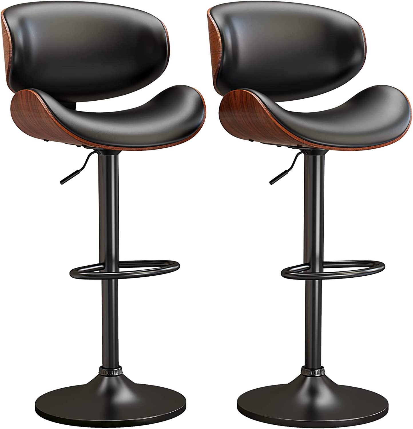 YaFiti Bar Stools Modern Adjustable Swivel Barstools, Armless Kitchen